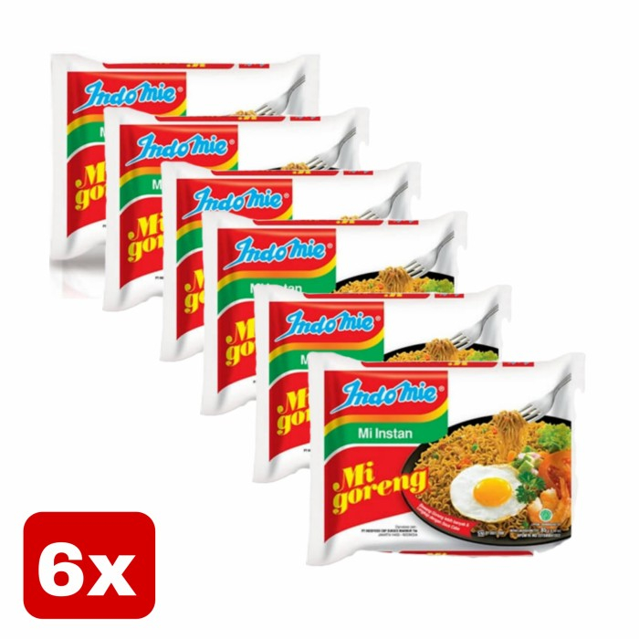 

Paket Isi 6 pcs Indomie Goreng Spesial 85 gr