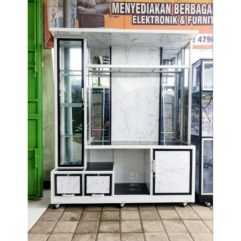 PROMO MURAH LEBAY BIFET TV ALUMINUM KOMBINASI ACP GRATIS ONGKIR SAMPAI CILACAP KOTA