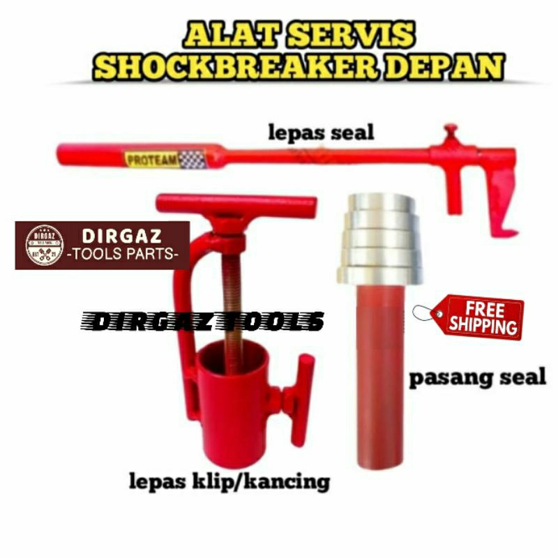 Paket Murah alat servis shockbreaker depan motor treker shock depan treker buka lepas seal sil shock