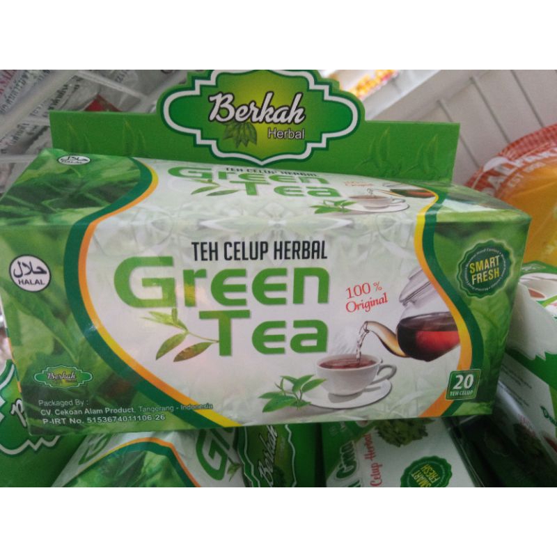 

Green Tea Teh Hijau Celup Herbal Berkah