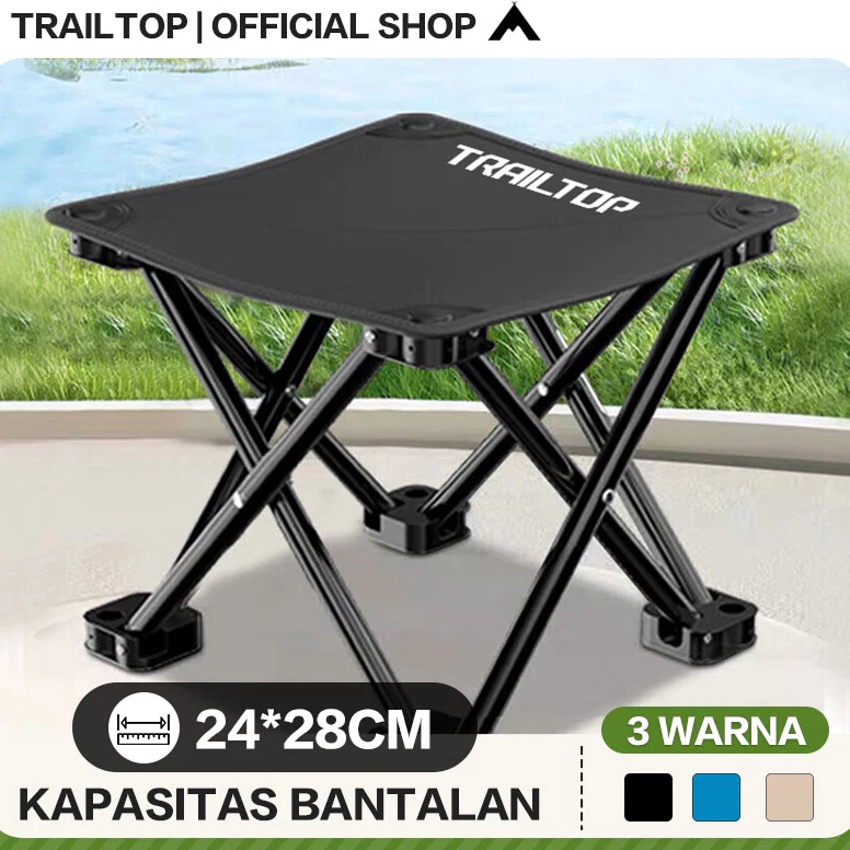 Banyak Dipakai READY TrailTop Kursi Lipat Outdoor Kecil Beban Berat 1kg Kursi Santai Kursi Lipat Por