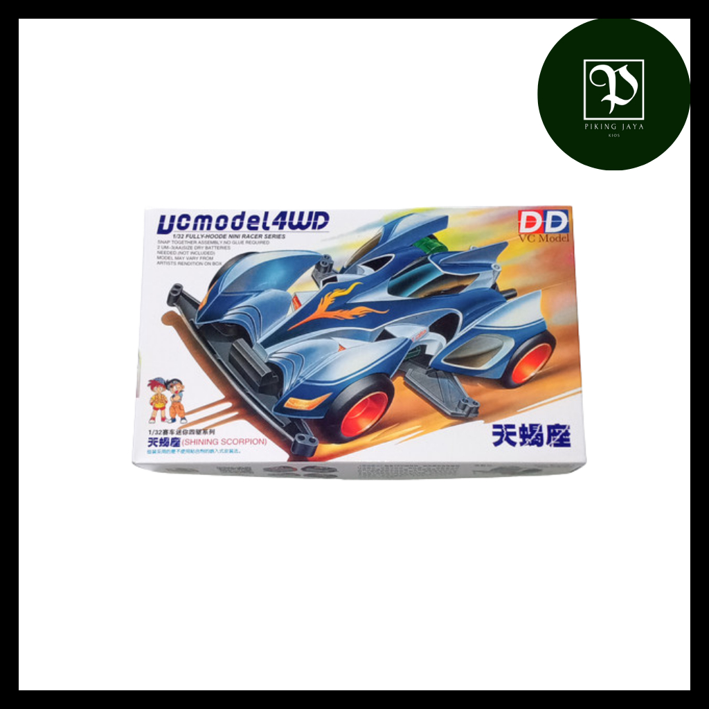 Tamiya Mini 4WD DD Ruize Shining Scorpion Super 1 Chassis - Rep. Tamiya Merk DD Ruize