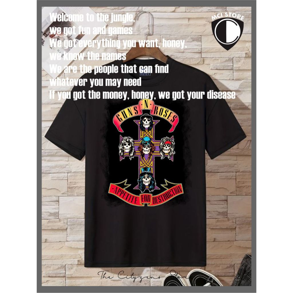 Kaos Guns n Roses Eps. 10 Pria/Wanita
