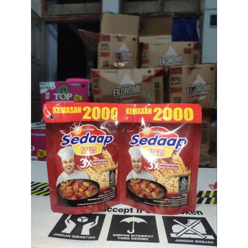 

Kecap Sedap Kecap Manis Kemasan 2000an 85gr (paket 5 pcs)