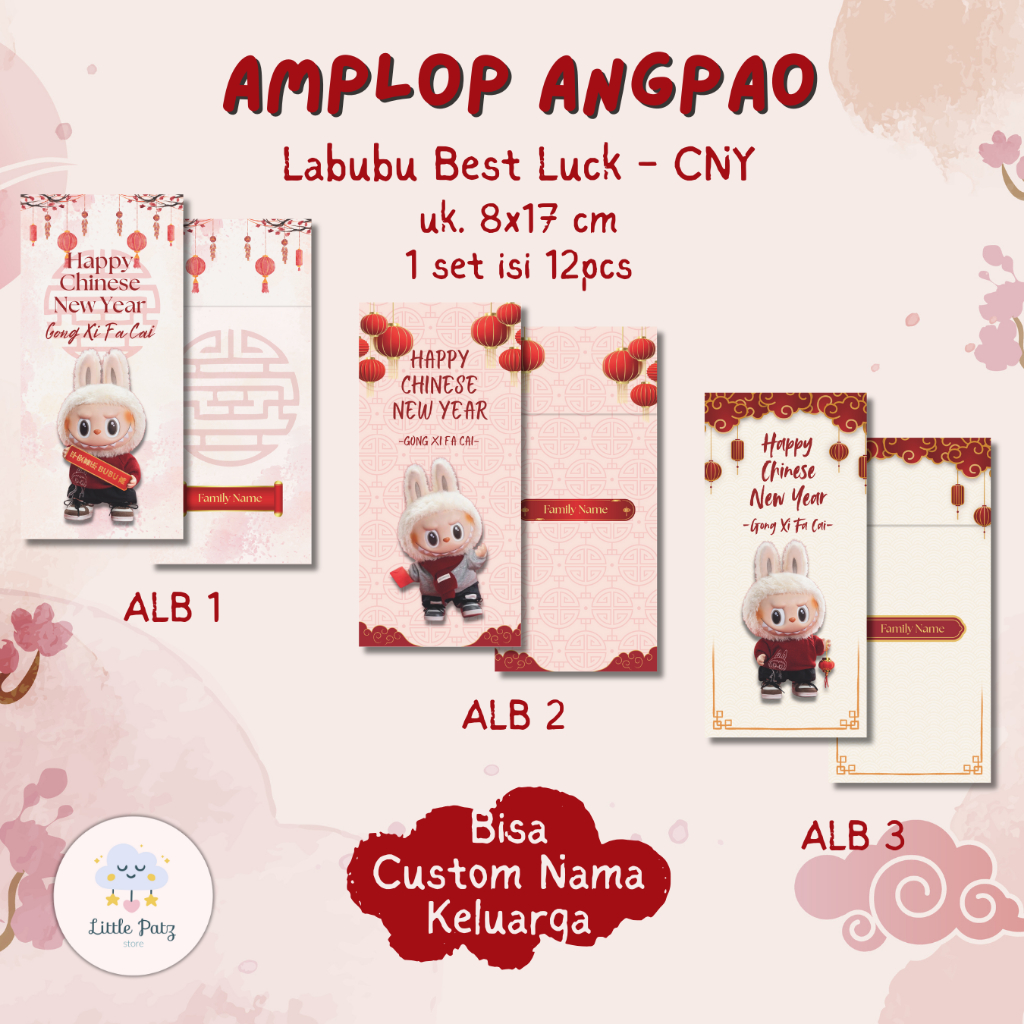 

BEST SELLER CNY 2025!!! Amplop Angpao Imlek Labubu Best Luck Chinese New Year 2025 Series