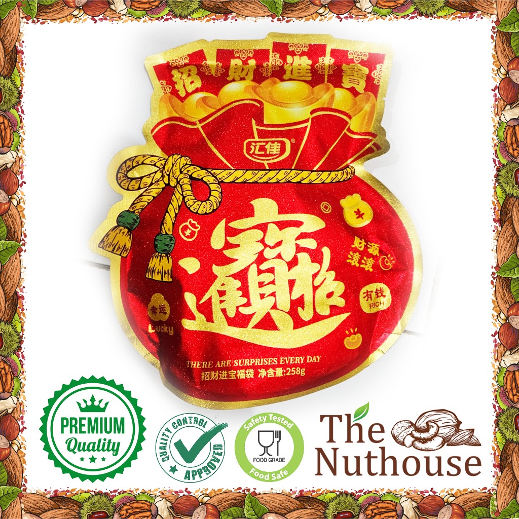 

Orange Candy Yuan Bao Permen Lucky / Fu Dai / Treasure Assorted Flavour Candy / Permen Imlek Aneka Rasa