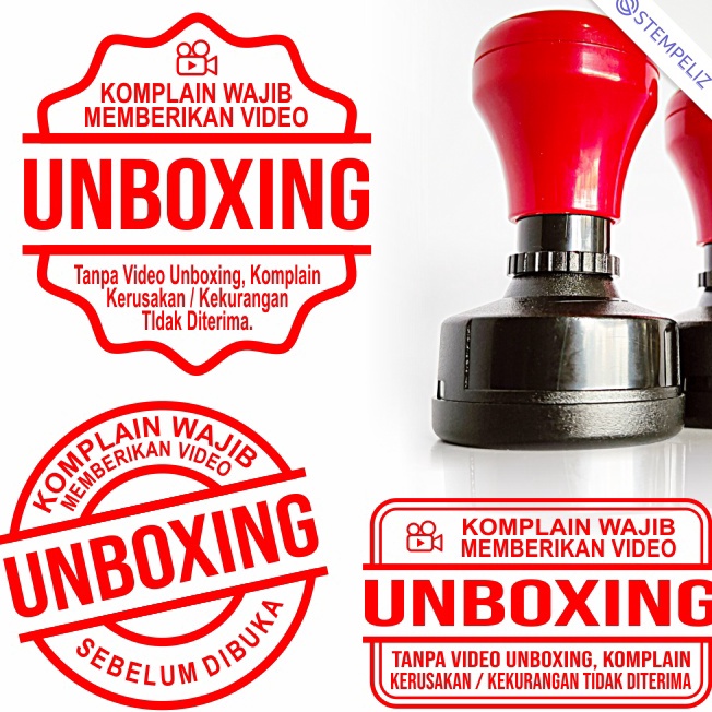 

Promo Terheboh Stempel Unboxing Video Unboxing untuk Paking Olshop