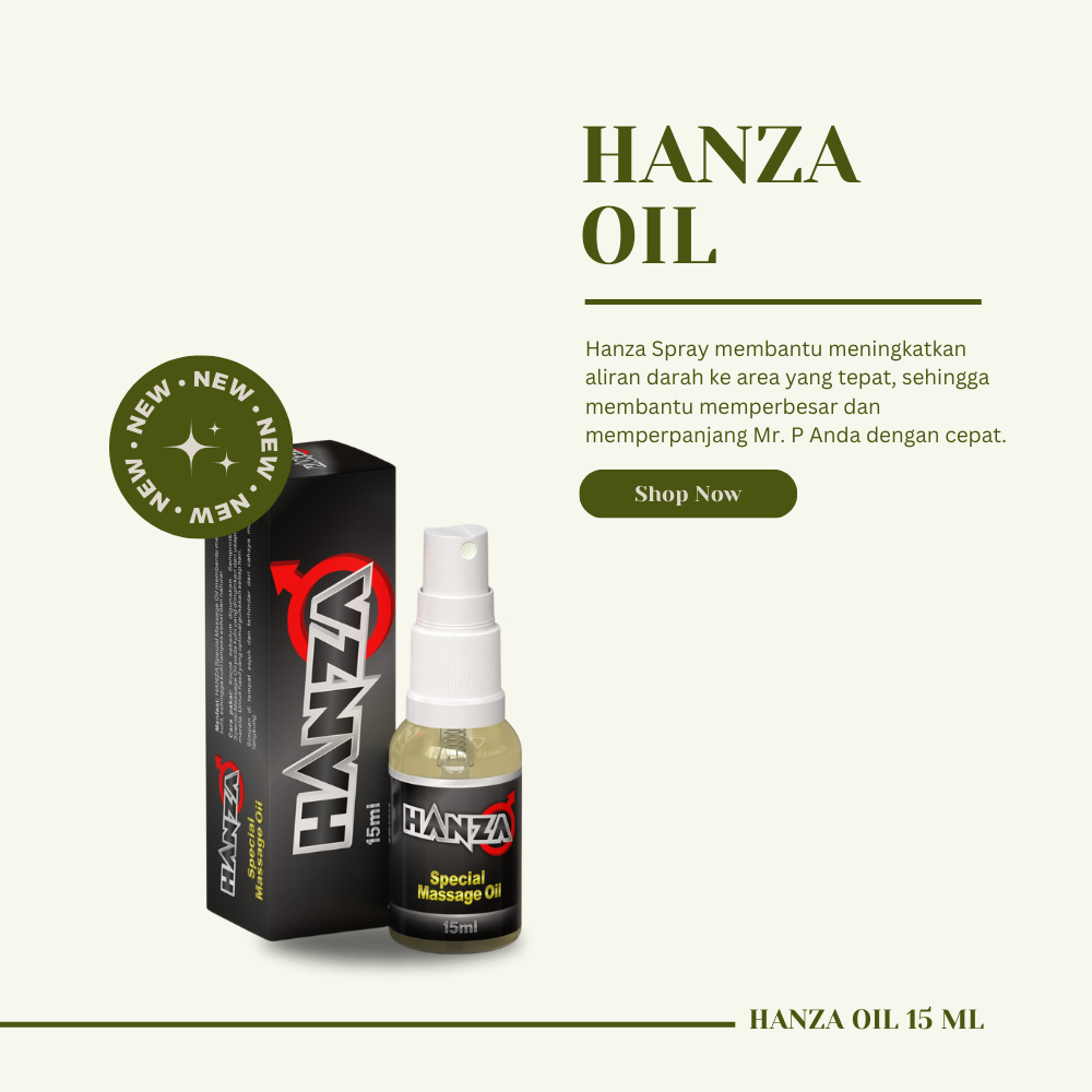 HANZA MASSAGE OIL Minyak lintah hitam papua asli 100% original minyak pembesarKON BPOM 15 ML