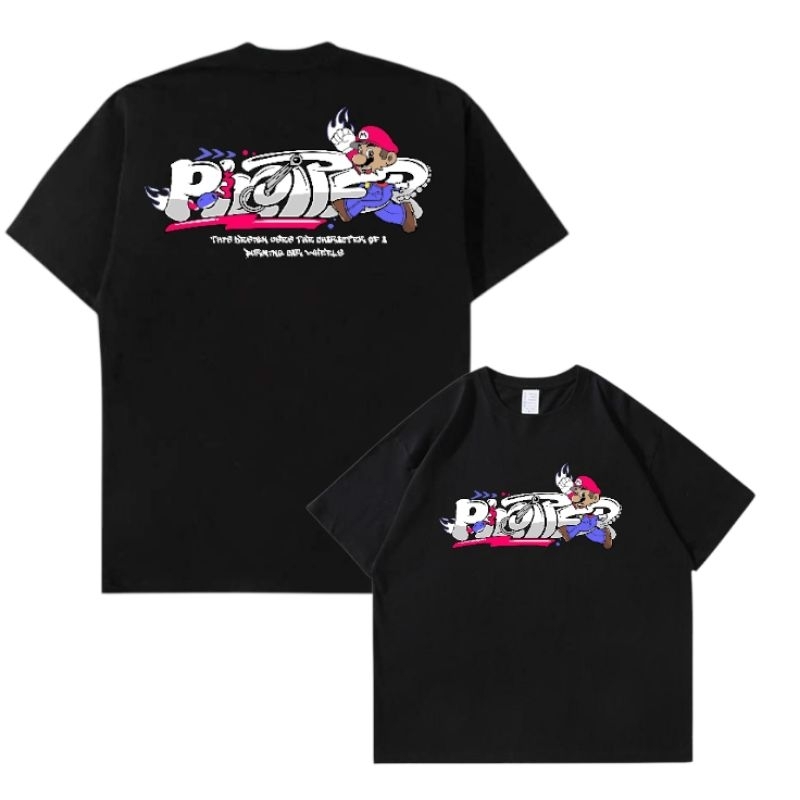 kaos piloter t-shirt pria wanita