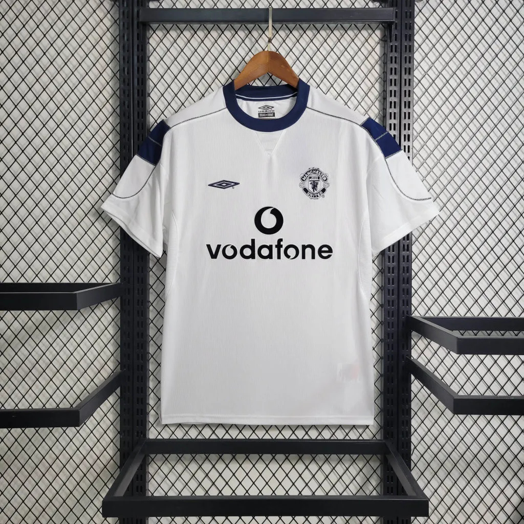 RED JERSEY- JERSEY BOLA RETRO GO MANCHESTER UNITED AWAY 1999 UMBR* GOOD QUALITY