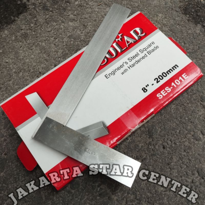 

Siku Mesin 4 inch 6 inch 8 inch Penggaris Baja Engineers Steel Square SOLAR