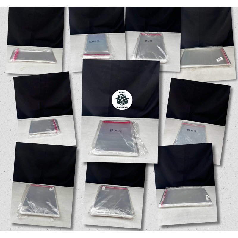 (isi 200) Plastik OPP 7x18 8x10 10.5x13 12x12 13x13 12x22 13x25 15x18 16x18 17x17 OPP Bakery Undanga
