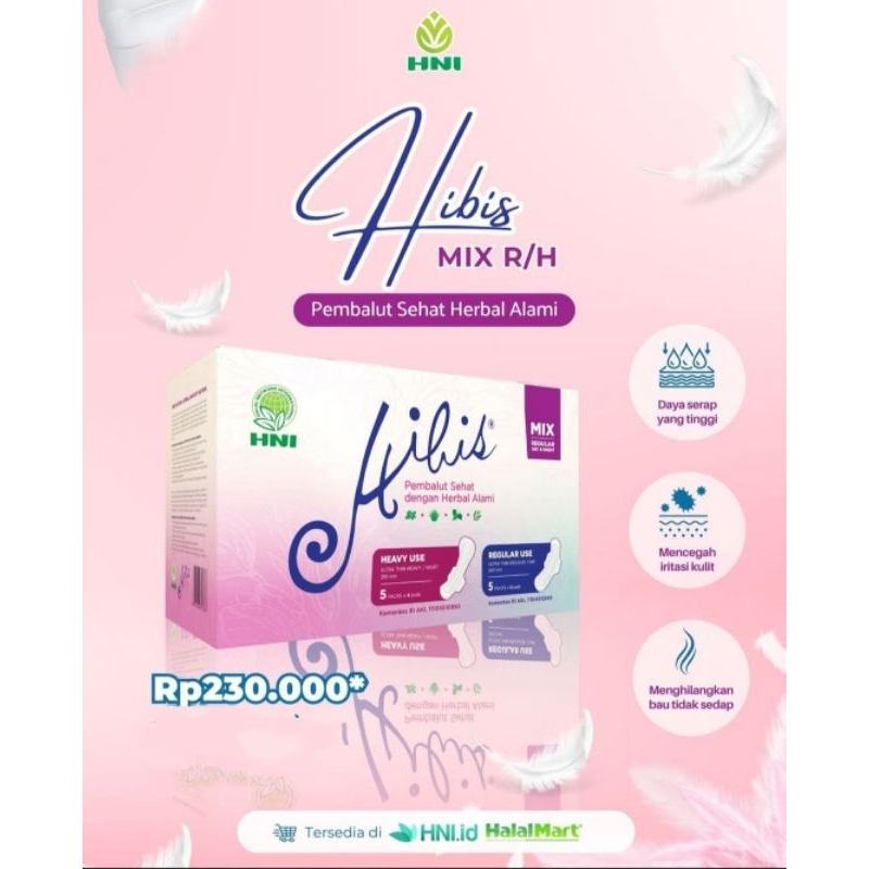 Hibis Mix HNI HPAI (Pembalut Herbal Sehat Alami)