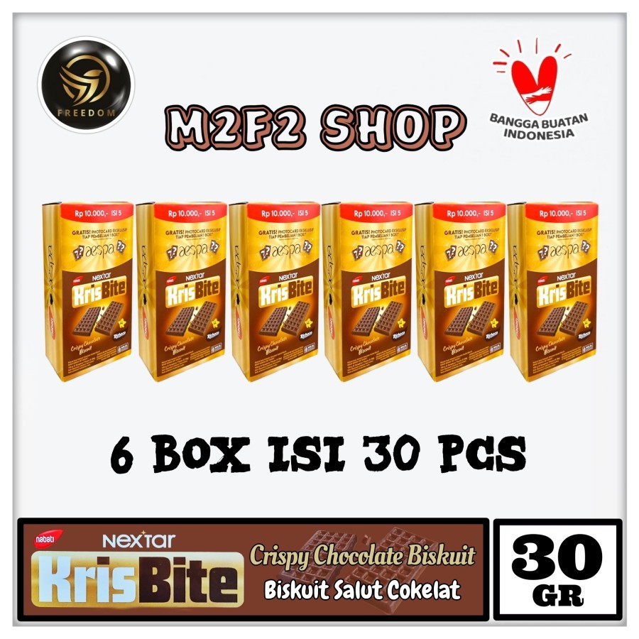 

Nabati Nextar Kris Bite Crispy Chocolate Biscuit Richoco | Biskuit Salut Cokelat Krispi - 30 gr (Kemasan 6 Box)