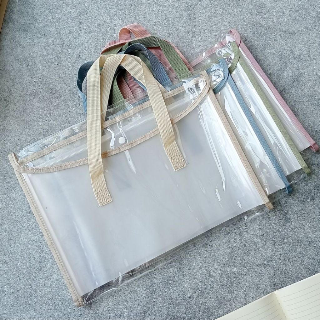 

ZUMOO Z-BAG EXPANDING FILE TAS TRANSPARAN DOKUMEN BUKU KERJA SEKOLAH ARSIP ORGANIZER FOLDER