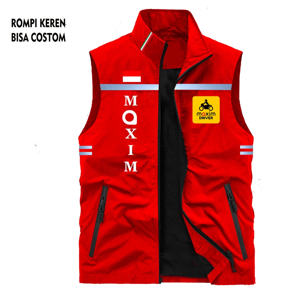 Diskon Rompi vest outdoor kasual maxim Original Rompi vest parasut distro driver ojol maxim Terbaru 