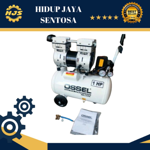 PAKET KOMPLIT KOMP OILESS OS100-24+SELANG+AIR DUSTER OSSEL