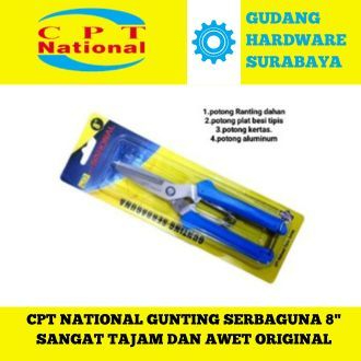 

CPT national gunting serbaguna 8" sangat tajam dan awet original