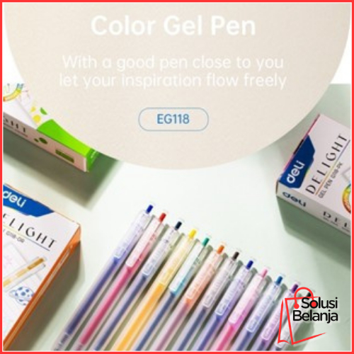 

Gel Pen / Pulpen Gel 0.5 mm Berbagai Macam Warna EG118 Y1674