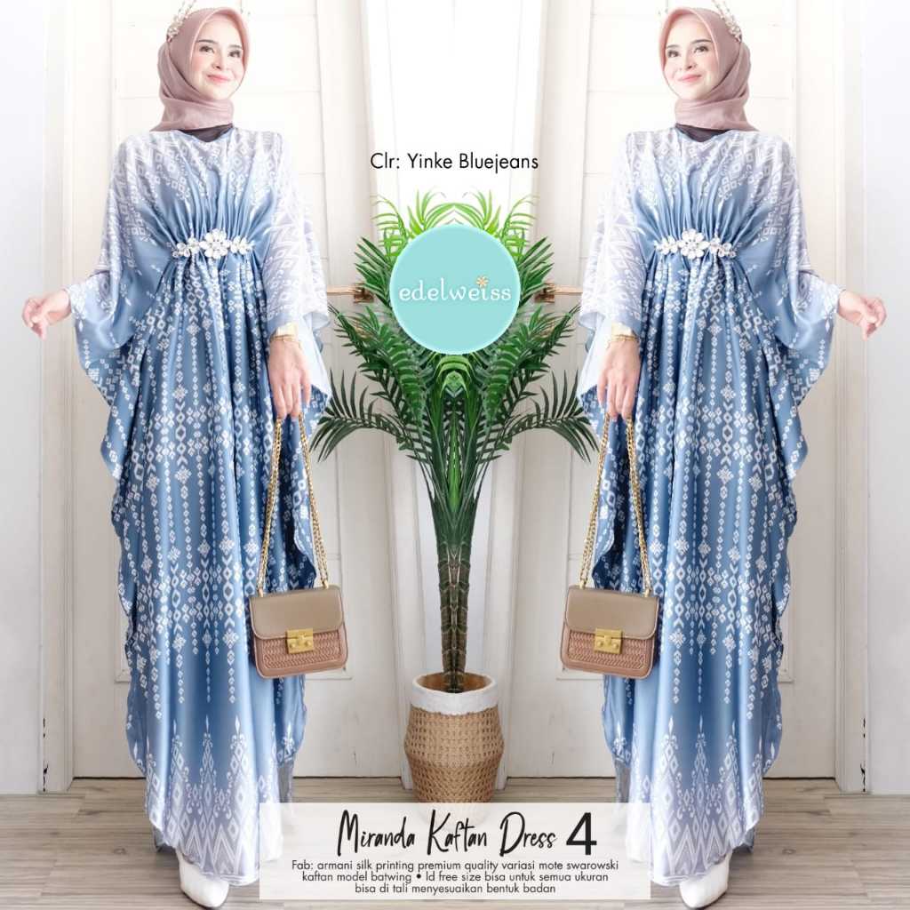 MIRANDA KAFTAN DRESS 4 BY EDELWEISS / GAMIS KAFTAN/ GAMIS REMAJA / GAMIS WANITA MEWAH / GAMIS LEBARA