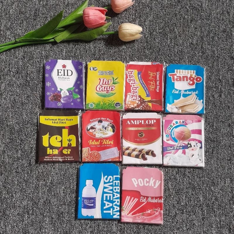 

1pack amplop lebaran motif snack