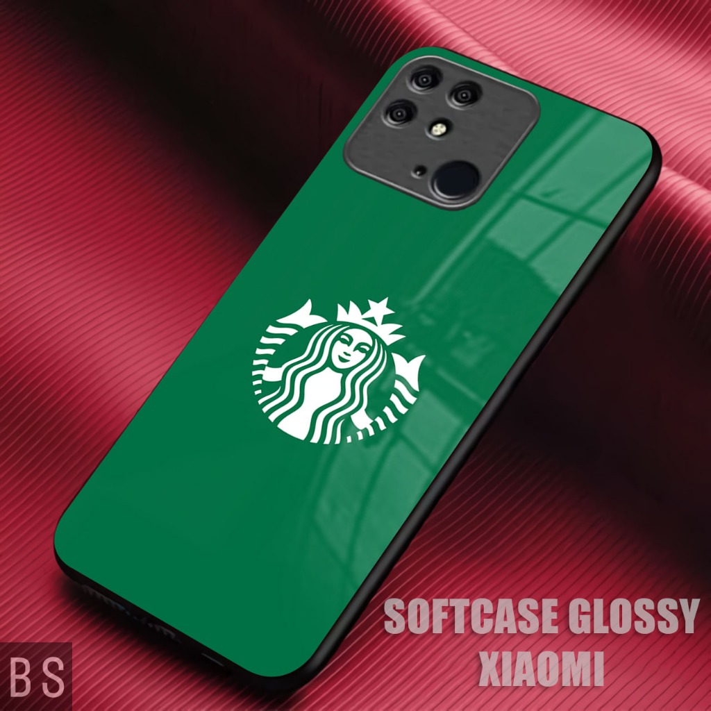 [ MK08 STARBUCKS ]Case Glossy HD Redmi 10C/12 4G/12 C/13/A3 4G/POCO M6 4G Kamera Protector Kesing Si