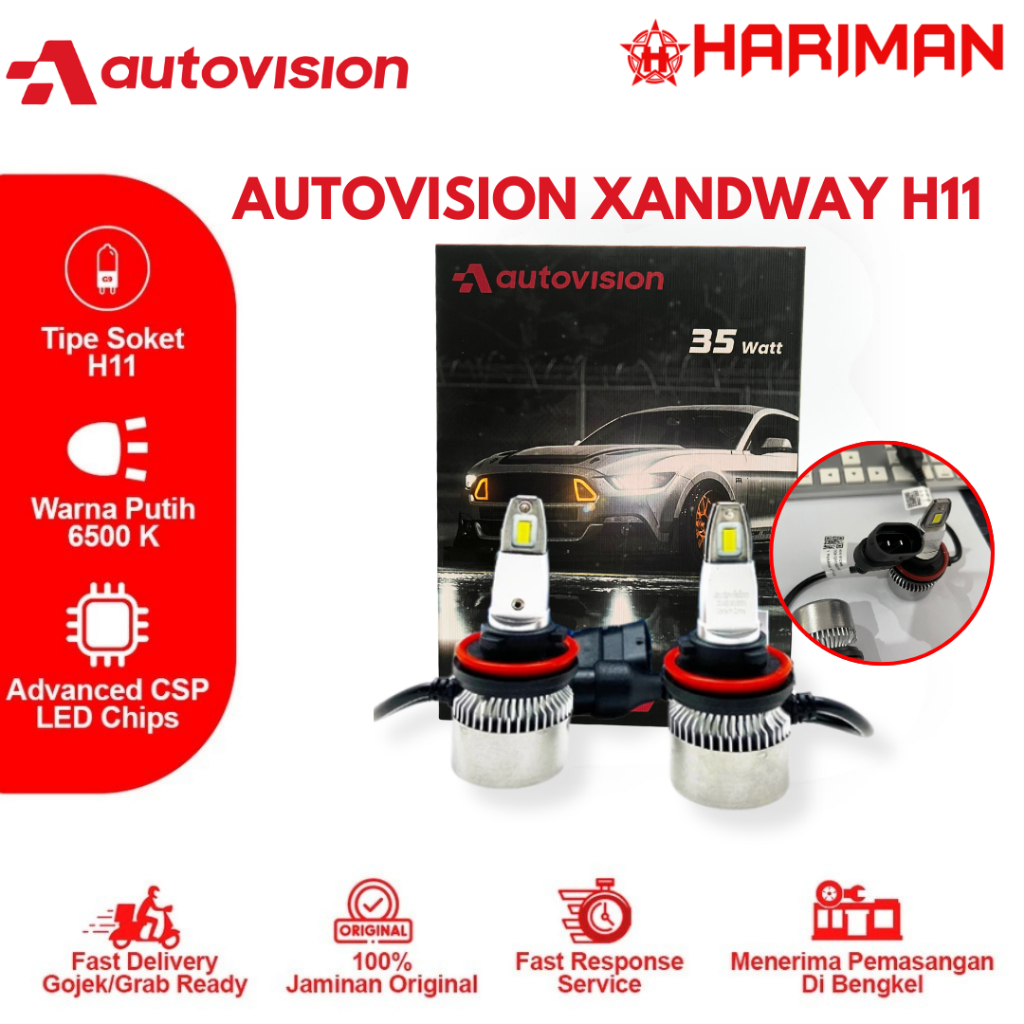 Autovision Led H11 Xandway 6500K Putih