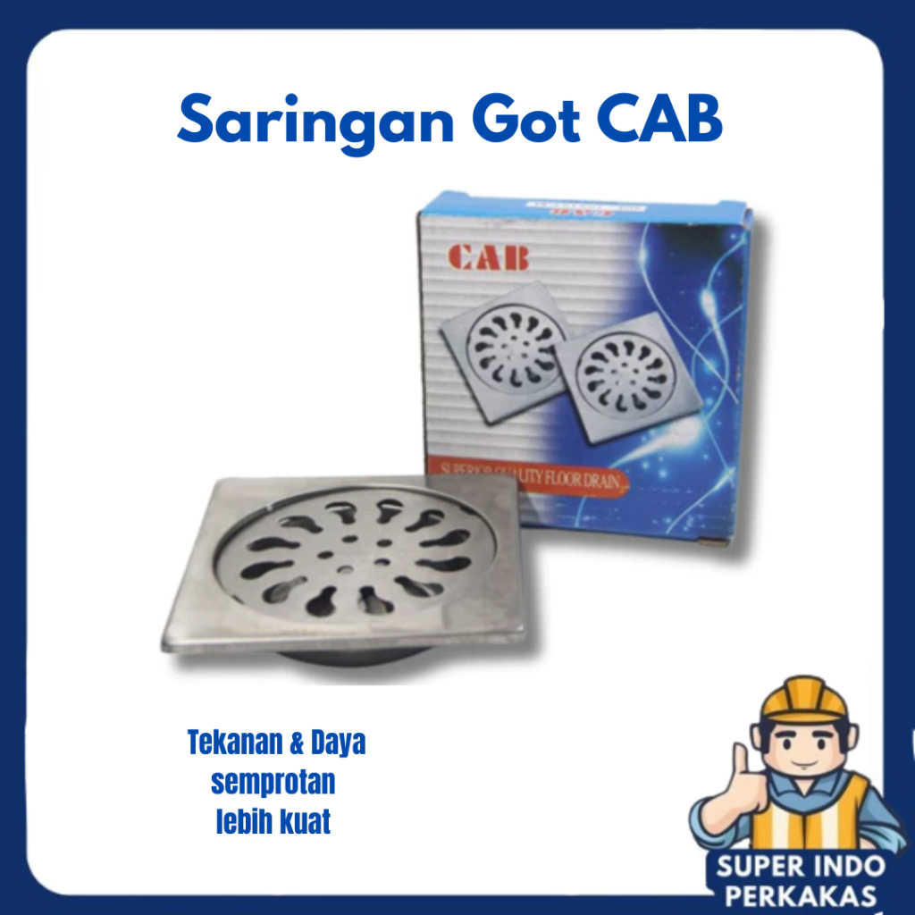 Saringan Got Stainlees CAB / Saringan Got Anti Tikus / Saringan Kamar mandi / Saringan Pembuangan St