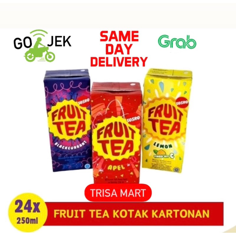 

Fruit tea kotak 250ml isi 24 pcs