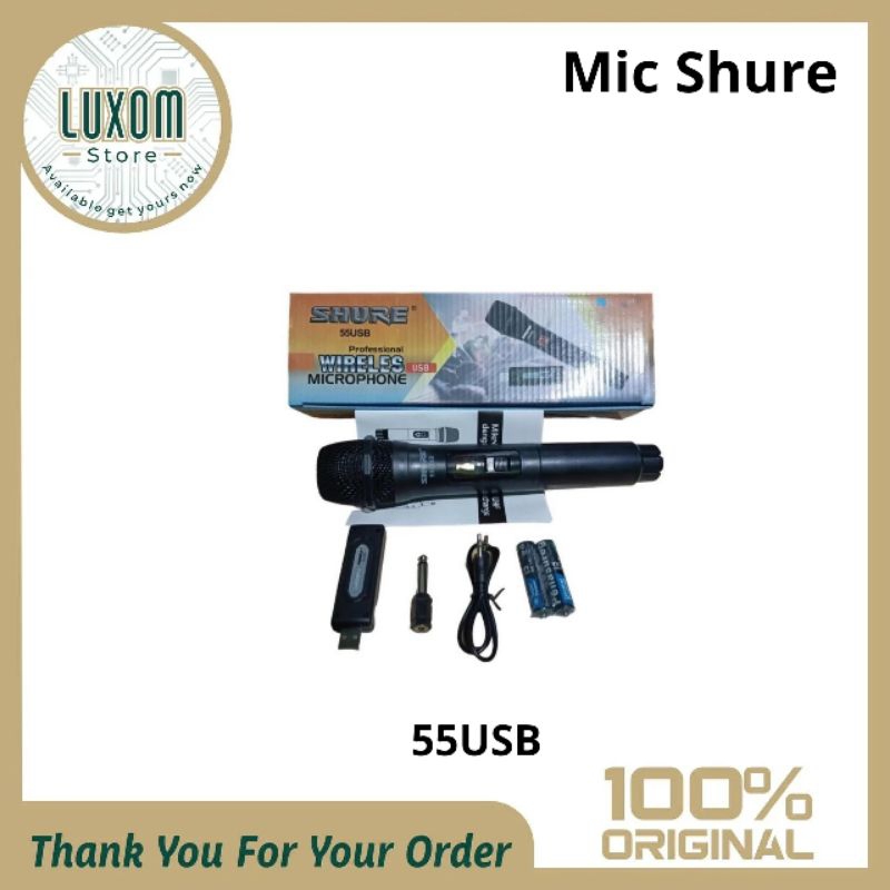 Mic Shure Wireless 55USB/Mic Shure/Wireless/Mic