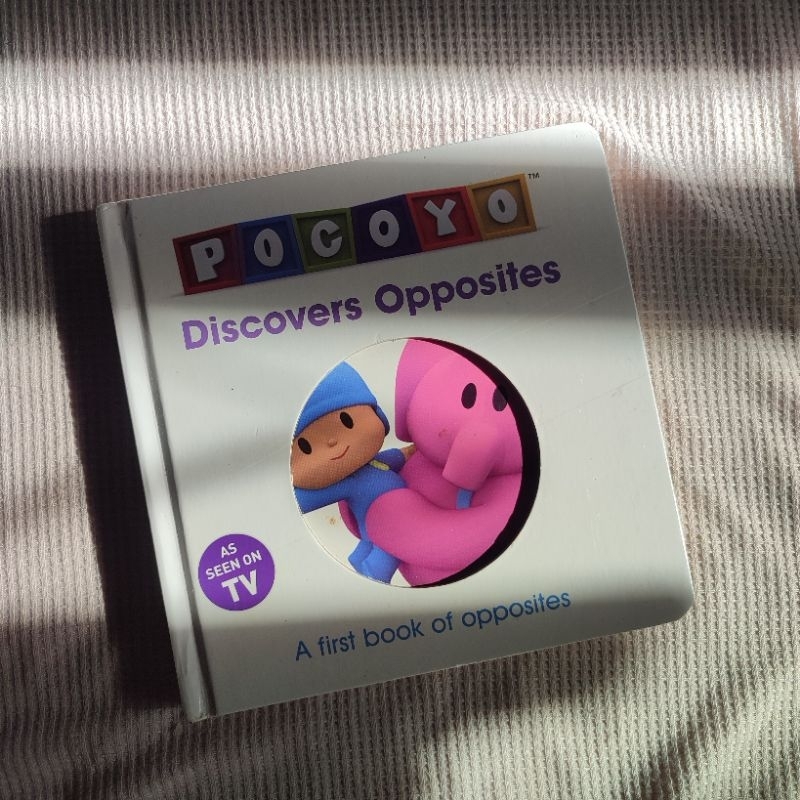 preloved buku anak boardbook pocoyo discover opposite
