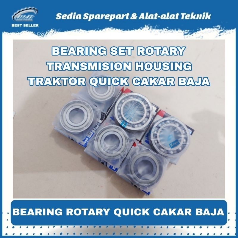 LAHER FULL SET BEARING SET ROTARY TRANSMISION HOUSING TRAKTOR QUICK CAKAR BAJA