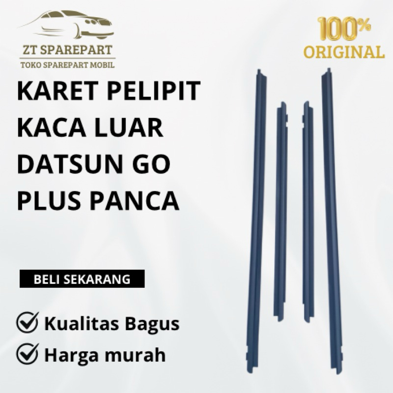 KARET PELIPIT KACA LUAR DATSUN GO PLUS PANCA