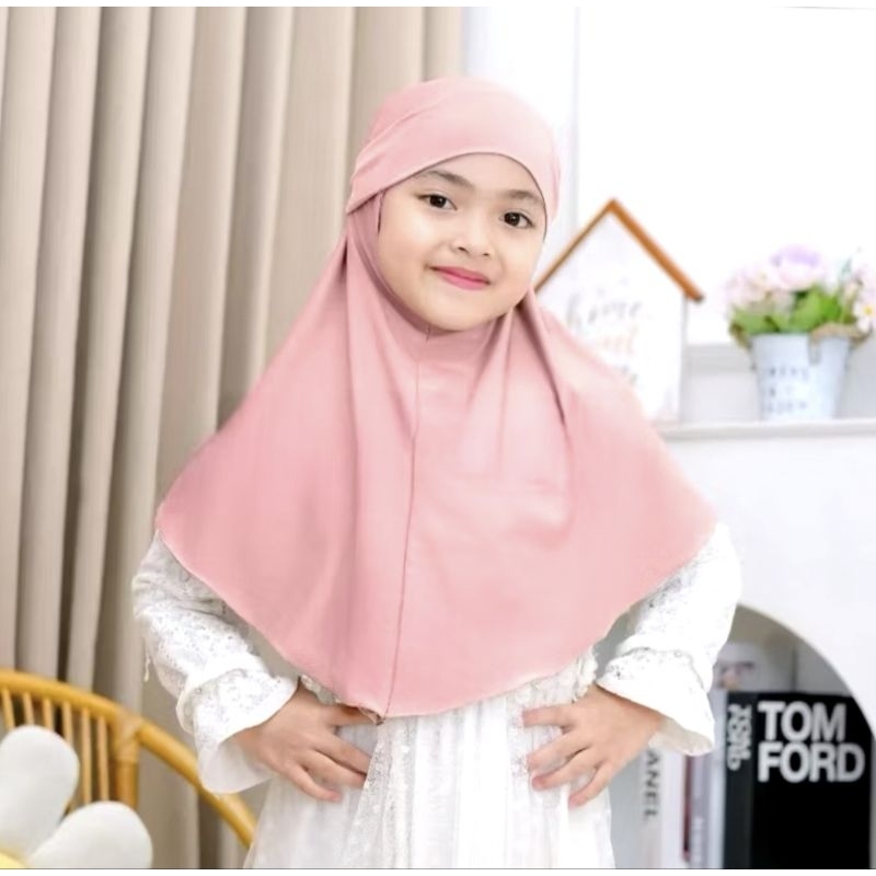 Hijab Bergo melayu tali instan anak / Hijab malay anak 2 - 5 tahun