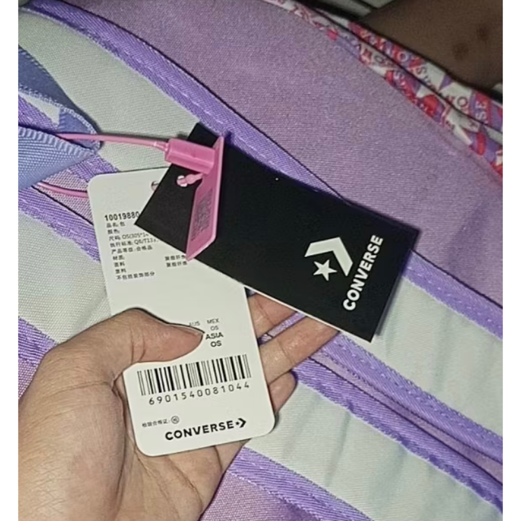 Tas Ransel Wanita Converse All Star Motif Bintang Original Pink Backpack / Tas Ransel Wanita Full