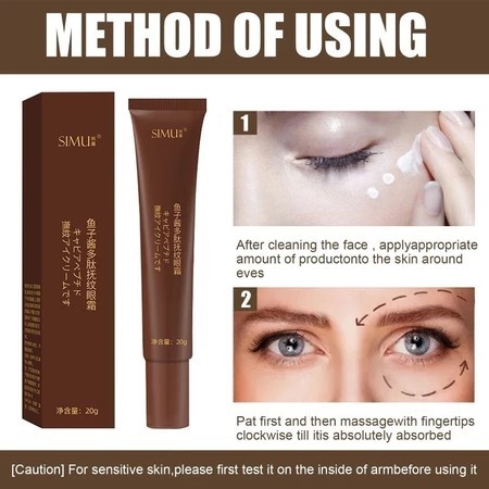 Caviar Eye Cream Menghilangkan Mata Panda Penghilang Kantung Mata Krim Mata 20g