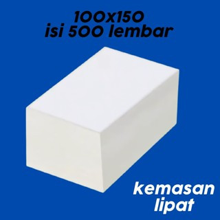 

KERTAS STICKER LABEL 100x150 BARCODE A6 500 PCS THERMAL RESI 500PCS