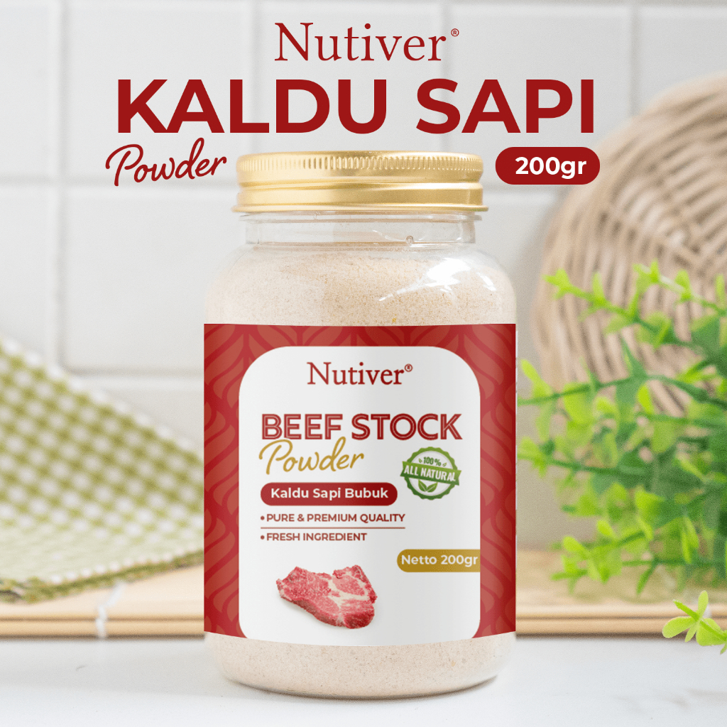 

NUTIVER Kaldu Sapi Bubuk Non MSG / Bumbu Dapur Powdered Beef Stock Non-Msg