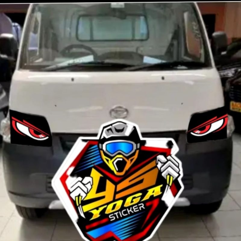 stiker lampu depan mobil pickup grand max