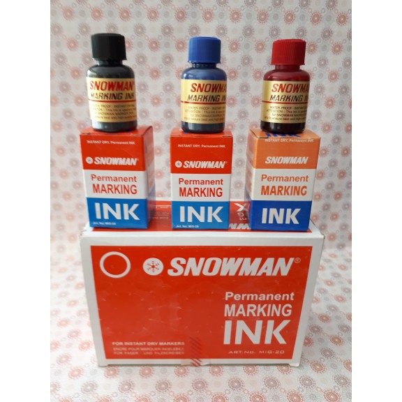 

Isi Ulang Tinta Spidol Snowman Permanent MIG-20 (Snowman)