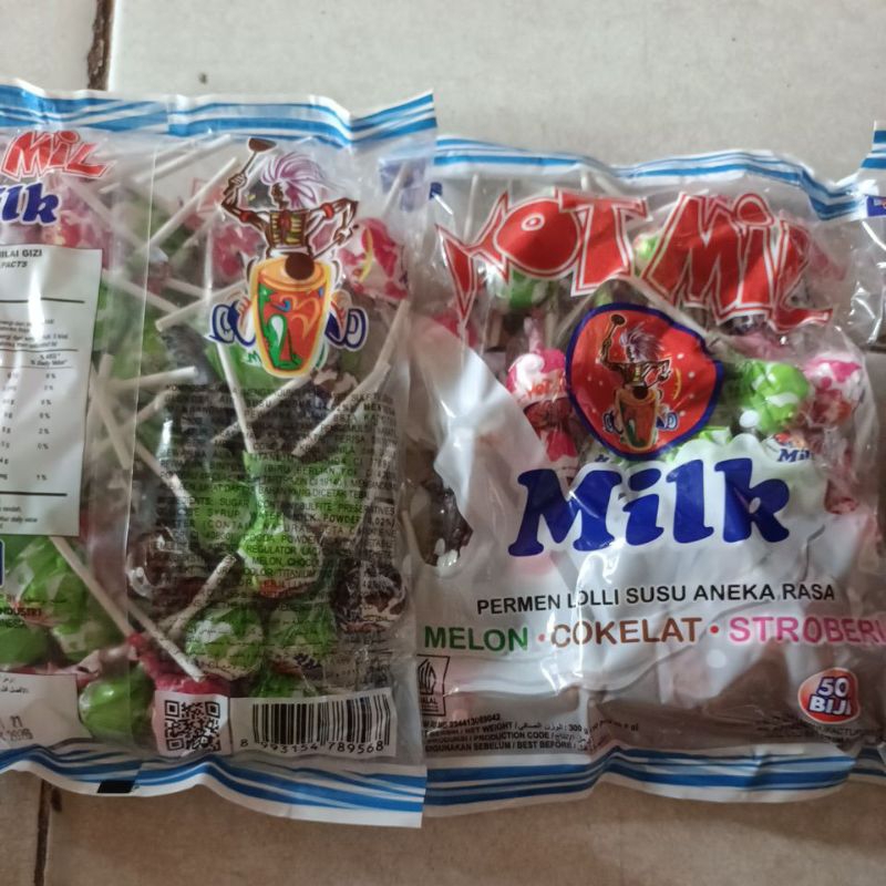 

permen Hot milk/lolli 300gr(50pcs)