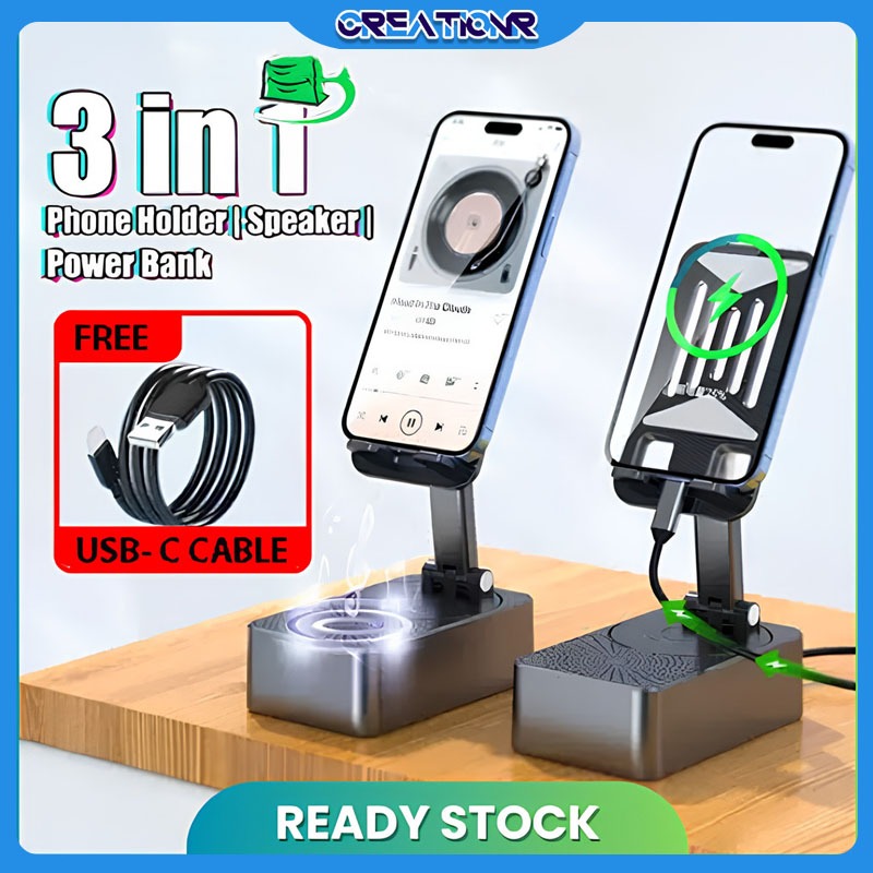 3in1 holder hp speaker bluetooth/alat penyangga hp/alat buat hp/holder speaker bluetooth