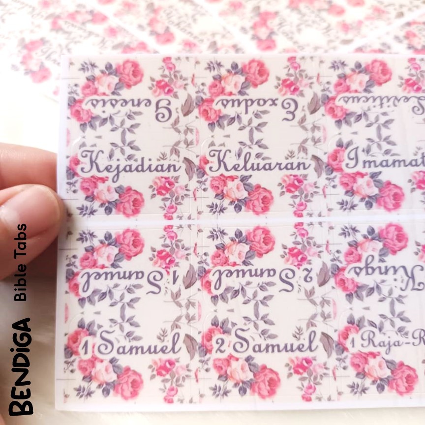 

VINTAGE - Stiker Index Alkitab Dua Bahasa TB Ukuran Kecil Holy Bible New International Version (NIV) - Ukuran Kecil