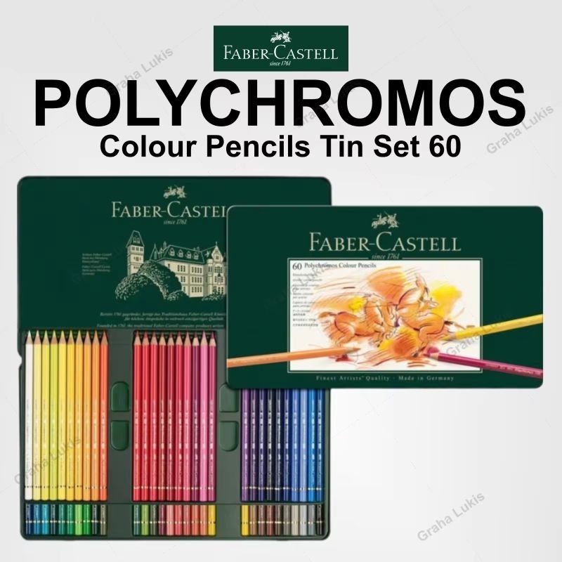 

POLYCHROMOS COLOURS PENCIS TIN SET 60