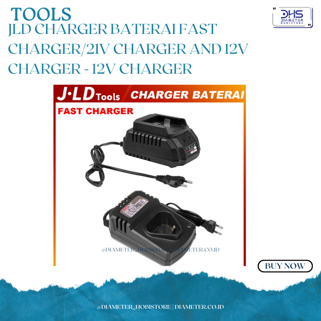 JLD Charger baterai Fast Charger/21V Charger and 12V Charger - 12V charger