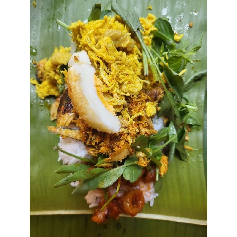 

Nasi Bakar Ayam Suwir / Cakalang / Cumi / Teri