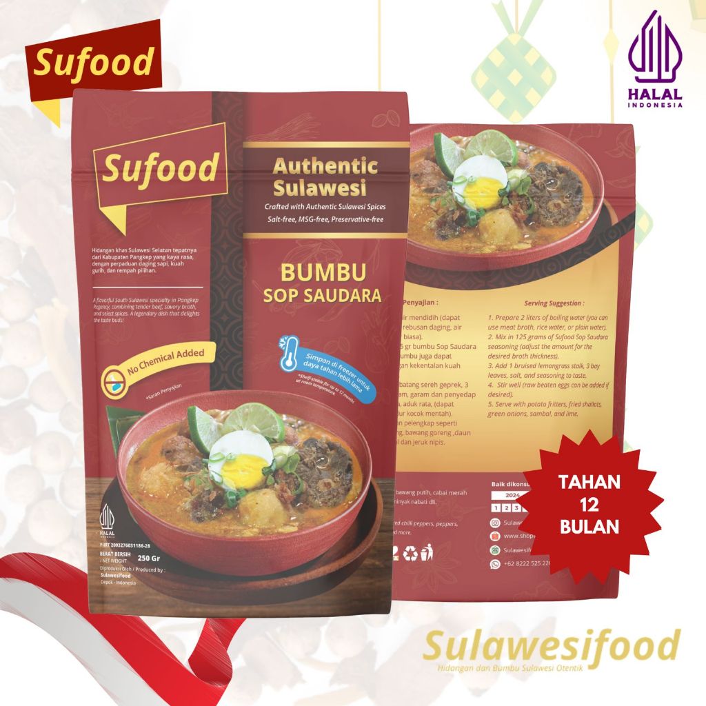

Sulawesifood Sufood - Bumbu Sop Saudara 250gr