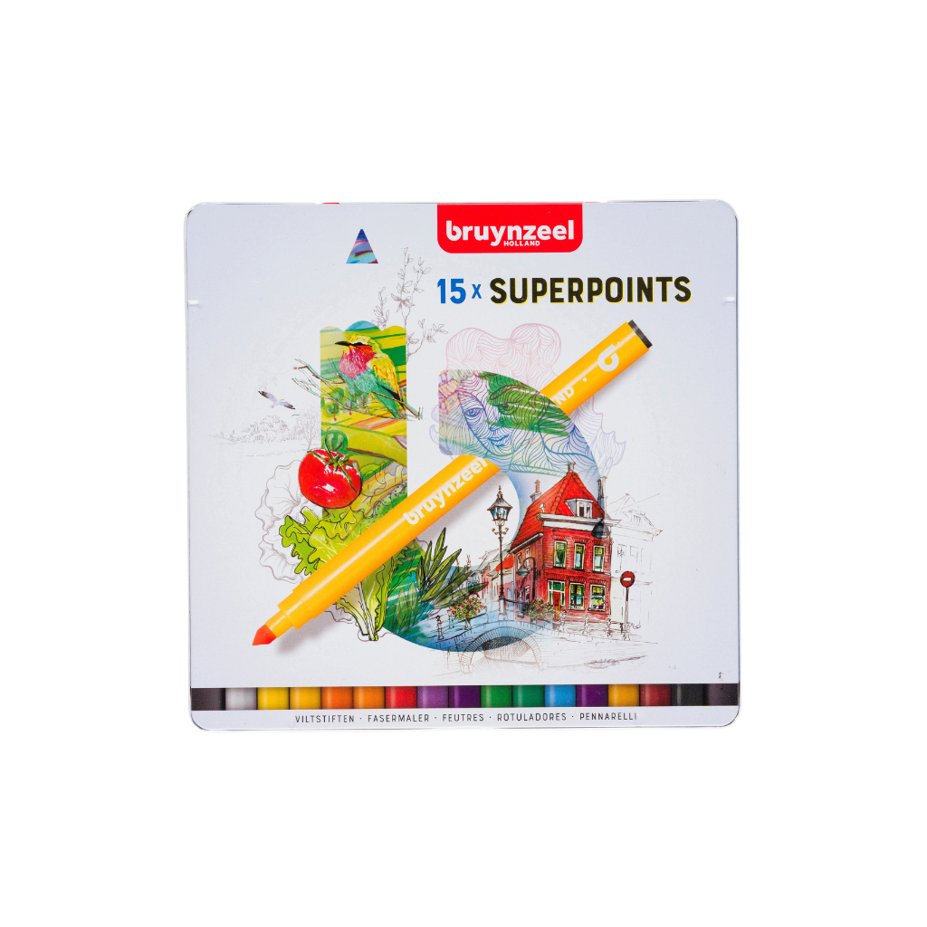 

Bruynzeel Felt Tips Super Points 15