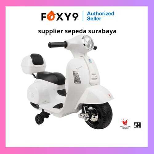 MOTOR AKI ANAK BESAR PMB M399 VESPA MATIC MAINAN MOTOR ANAK - NEW