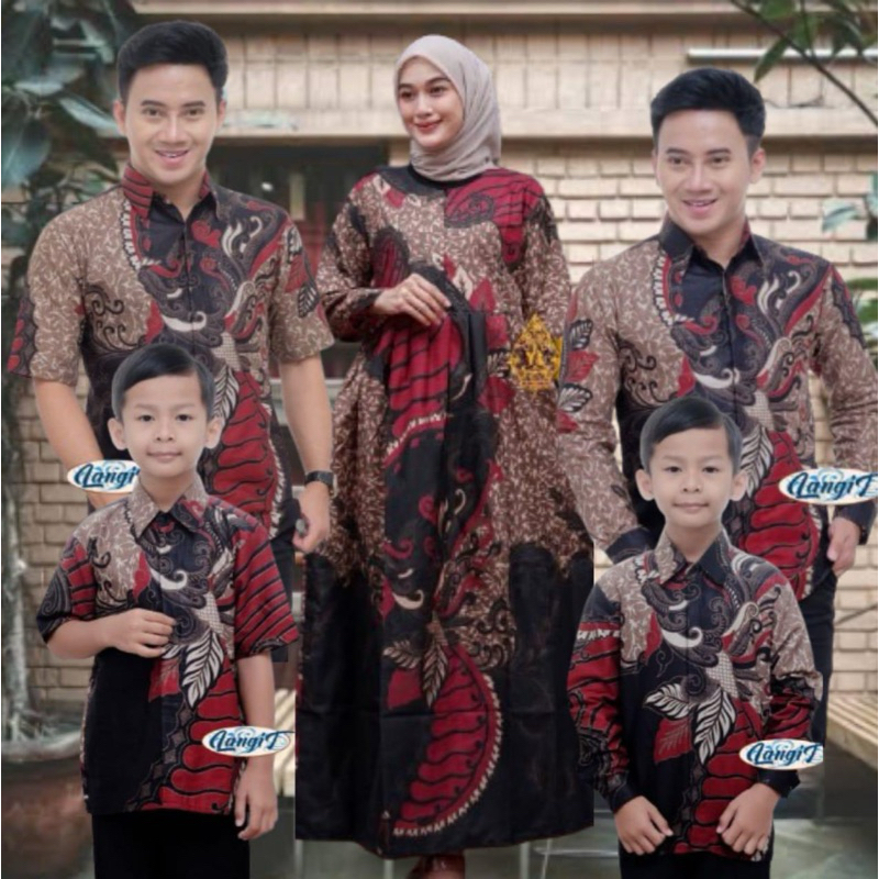 Baju Batik Couple Keluarga Lebaran Kekinian Kondangan